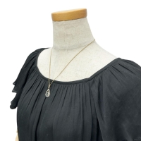 アクアマリン(サンタマリア) 0.49ct ダイヤモンド 0.74ct ペンダントトップ K18ゴールド 18金 1.7g レディース【中古】【真子質店】【NN】【MoMaS】