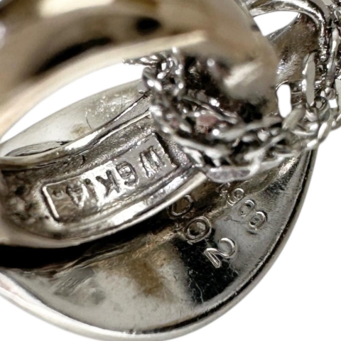 モルガナイト 26.06ct ダイヤモンド 0.02ct ネックレス Pt900プラチナ/Pt850プラチナ/K14WG(カン部分のみ) 16.2g 50cm レディース【中古】【真子質店】【NN】【TDTx】