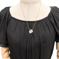 【ラソマ】 スイング  ダイヤモンド 0.65ct ネックレス K18PGピンクゴールド 18金/K18WGホワイトゴールド 18金 8.3g 52cm レディース【中古】【真子質店】【NN】【IYMiMa】