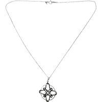 【ラソマ】(チェーンのみ)  ダイヤモンド（ブラックダイヤ込み） 1.14ct ネックレス K18WGホワイトゴールド 18金 6.8g 46cm レディース【中古】【真子質店】【NN】【ITIx】