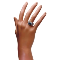 12.5号 アクアマリン(サンタマリアカラー) 1.62ct ダイヤモンド 0.37ct リング・指輪 Pt900プラチナ 8.6g レディース【中古】【真子質店】【NN】【IMaKMo】