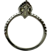 12号 ダイヤモンド(推定ファンシーイエロー-SI2程度) 1.226ct ダイヤモンド 0.43ct リング・指輪 Pt900プラチナ 3.1g レディース【中古】【真子質店】【NN】【IKYx】