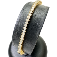 テニスブレスレット ダイヤモンド 2.00ct ブレスレット K18ゴールド 18金 6.9g 18cm レディース【中古】【真子質店】【NN】【ITYMo】
