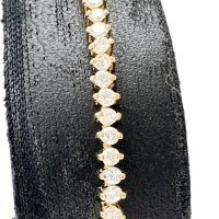 テニスブレスレット ダイヤモンド 2.00ct ブレスレット K18ゴールド 18金 6.9g 18cm レディース【中古】【真子質店】【NN】【ITYMo】