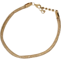 メッシュ　▲歪み ブレスレット K18ゴールド 18金 2.4g 17.5cm レディース【中古】【真子質店】【BL】【DIMi】【ex】