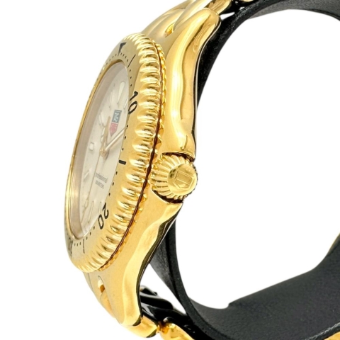 【TAG HEUER/タグホイヤー】 S94.006K プロフェッショナル 腕時計 GP クオーツ ベージュ文字盤/ゴールドベルト メンズ【中古】【真子質店】【GD】【Moxx】