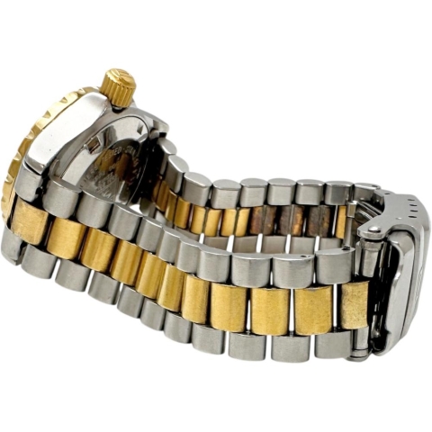 【TAG HEUER/タグホイヤー】 974.008 プロフェッショナル 200m 腕時計 ステンレススチール/GP クオーツ シャンパン文字盤/ゴールドシルバーコンビベルト レディース【中古】【真子質店】【NN】【IMox】