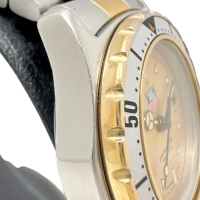 【TAG HEUER/タグホイヤー】 974.008 プロフェッショナル 200m 腕時計 ステンレススチール/GP クオーツ シャンパン文字盤/ゴールドシルバーコンビベルト レディース【中古】【真子質店】【NN】【IMox】