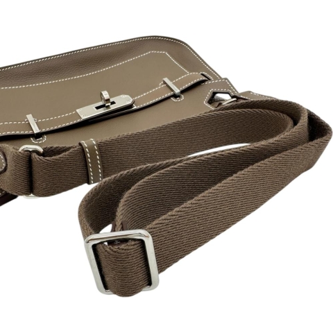 【HERMES/エルメス】 ジプシエール ミニ  ショルダーバッグ エバーカラー/レザー エトゥープ/シルバー金具 レディース【中古】【真子質店】【BL】【MiMixx】