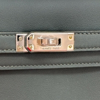 【HERMES/エルメス】 ケリー25 2WAYバッグ ハンドバッグ ヴォースイフト 深緑（ヴェールマングローブ）/ シルバー金具 レディース【中古】【真子質店】【BL】【TDMoxx】