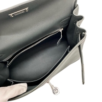 【HERMES/エルメス】 ケリー25 2WAYバッグ ハンドバッグ ヴォースイフト 深緑（ヴェールマングローブ）/ シルバー金具 レディース【中古】【真子質店】【BL】【TDMoxx】