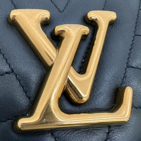 【LOUIS VUITTON/ルイ・ヴィトン】 M51498 ニューウェーブ ２WAYチェーンショルダーバッグMM ショルダーバッグ レザー ブラックレザー/ゴールド金具 レディース【中古】【真子質店】【BL】【IYMox】
