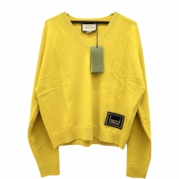 【GUCCI/グッチ】 セーター ウール100％ イエローウール レディース【中古】【真子質店】【GD】【TMox】