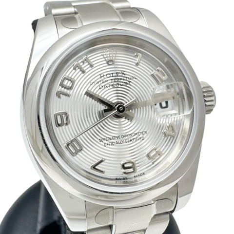 【ROLEX/ロレックス】 179160 デイトジャスト コンセントリック 保証書/ギャラ/箱付 腕時計 ステンレススチール 自動巻き/オートマ 2005年製 シルバー文字盤 レディース【中古】【真子質店】【BL】【MoMoxx】【ex】