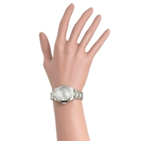 【ROLEX/ロレックス】 179160 デイトジャスト コンセントリック 保証書/ギャラ/箱付 腕時計 ステンレススチール 自動巻き/オートマ 2005年製 シルバー文字盤 レディース【中古】【真子質店】【BL】【MoMoxx】【ex】