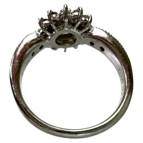 12.5号 中央ダイヤモンド（推定VLY/SI/GOODクラス） 0.504ct その他ダイヤモンド 0.50ct リング・指輪 Pt900プラチナ 6.8g レディース【中古】【真子質店】【NN】【Dxx】