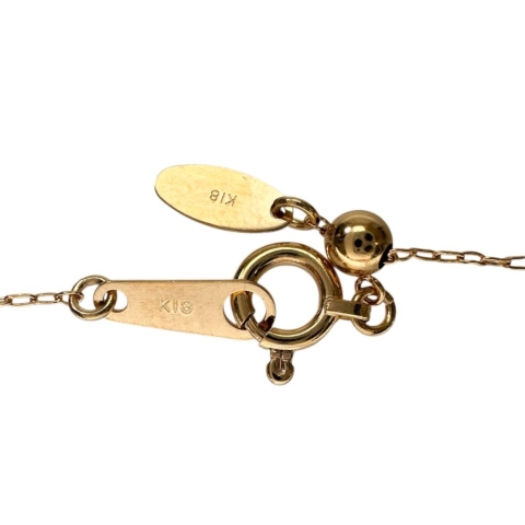 デザインボールチェーン ネックレス K18PGピンクゴールド 18金 1.8g 60.5cm レディース【中古】【真子質店】【BL】【Ixx】【ex】