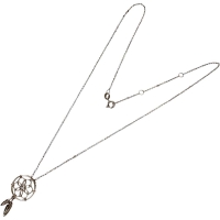 フラワーモチーフ ダイヤモンド ネックレス K18PGピンクゴールド 18金 3.6g 46cm レディース【中古】【真子質店】【NN】【YxMo】