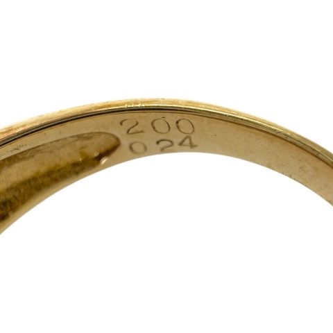 12号 サファイア 2.00ct ダイヤモンド 0.24ct リング・指輪 K18ゴールド 18金 4.3g レディース【中古】【真子質店】【NN】【KDMi】