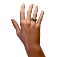 12号 サファイア 2.00ct ダイヤモンド 0.24ct リング・指輪 K18ゴールド 18金 4.3g レディース【中古】【真子質店】【NN】【KDMi】