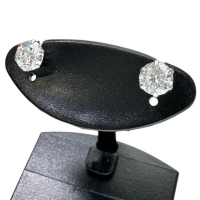 ダイヤモンド(H-SI2-VG) 0.348ct ダイヤモンド(G-SI2-VG) 0.315ct ピアス Pt900プラチナ 0.4g レディース【中古】【真子質店】【NN】【DIMi】