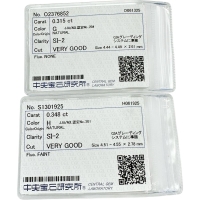 ダイヤモンド(H-SI2-VG) 0.348ct ダイヤモンド(G-SI2-VG) 0.315ct ピアス Pt900プラチナ 0.4g レディース【中古】【真子質店】【NN】【DIMi】