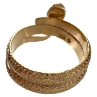 14号 スネーク/蛇  ダイヤモンド リング・指輪 K18ゴールド 18金 7.4g レディース【中古】【真子質店】【NN】【IIMox】