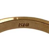 13号 桜モチーフ ダイヤモンド リング・指輪 K18ゴールド 18金 2.6g レディース【中古】【真子質店】【NN】【Dxx】